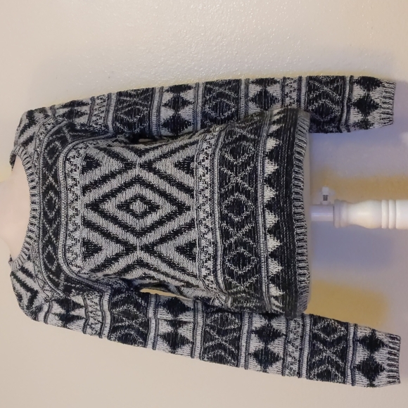 Lucky brand sweater black and white size L - Picture 3 of 8